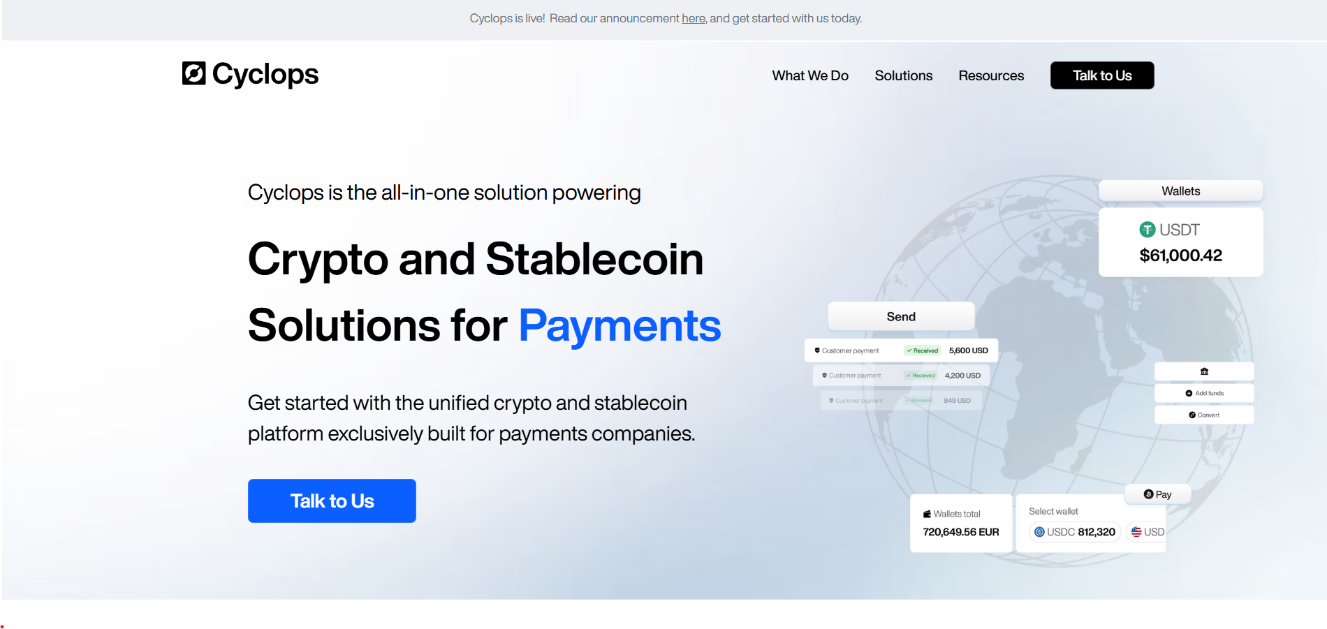 Cyclops Stablecoin Payments