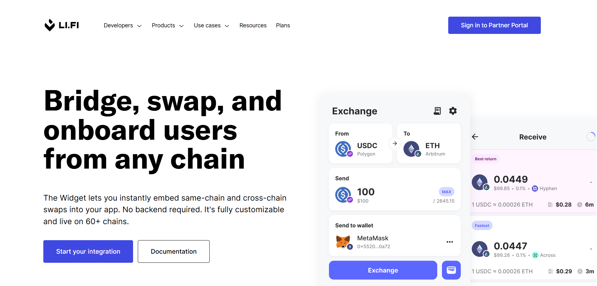 LI.FI Bridge and Swap