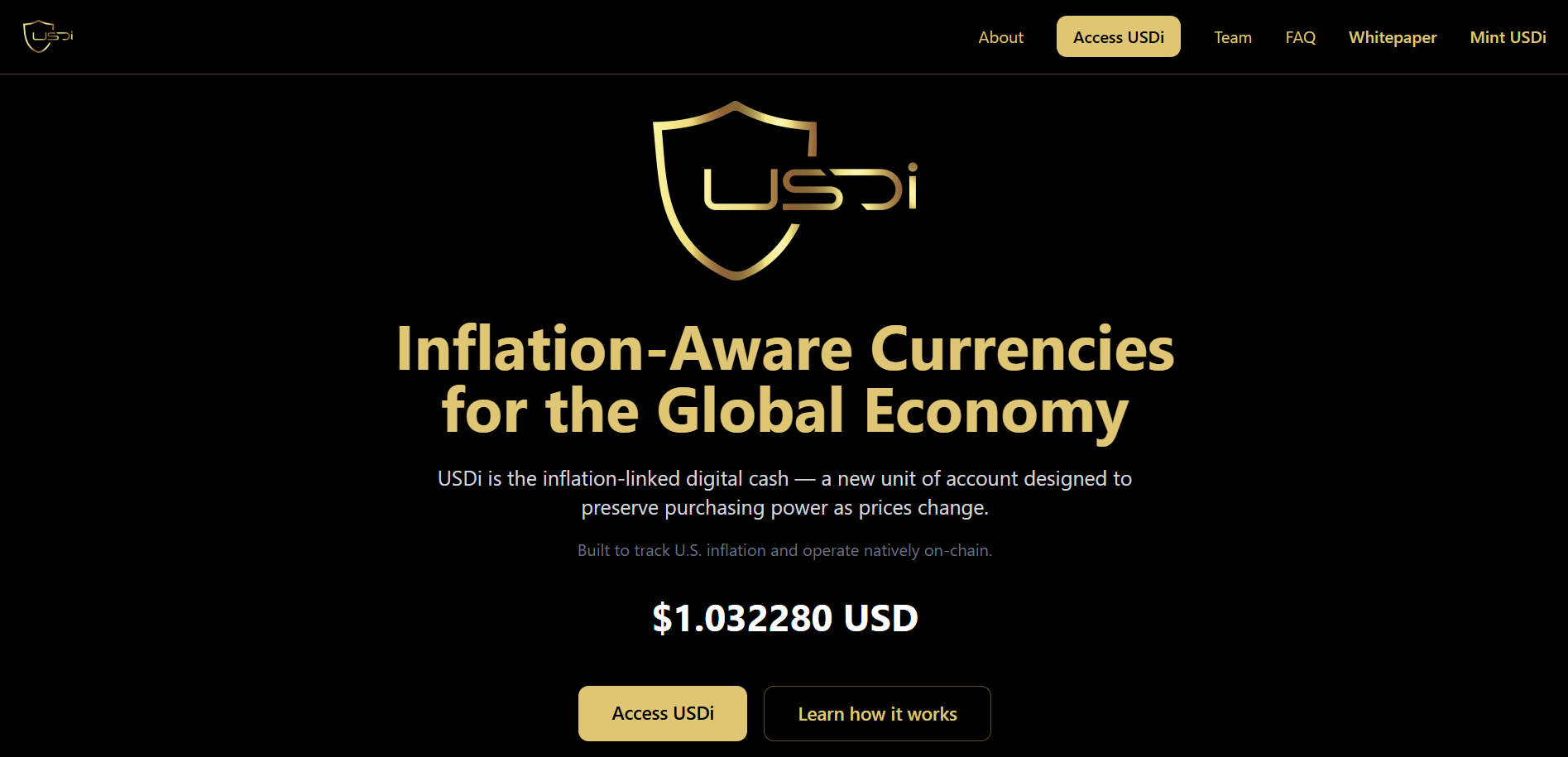 USDi: Inflation-Backed Stablecoin