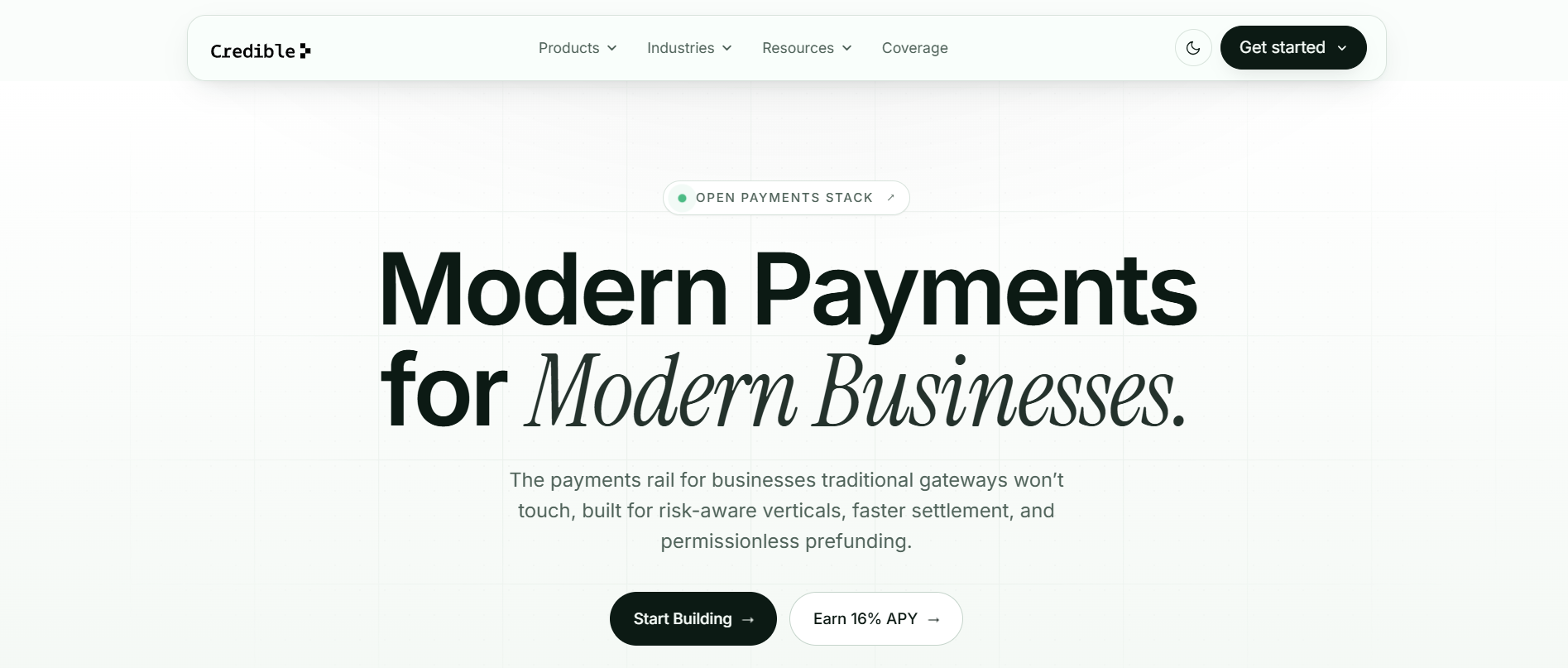 Credible Finance