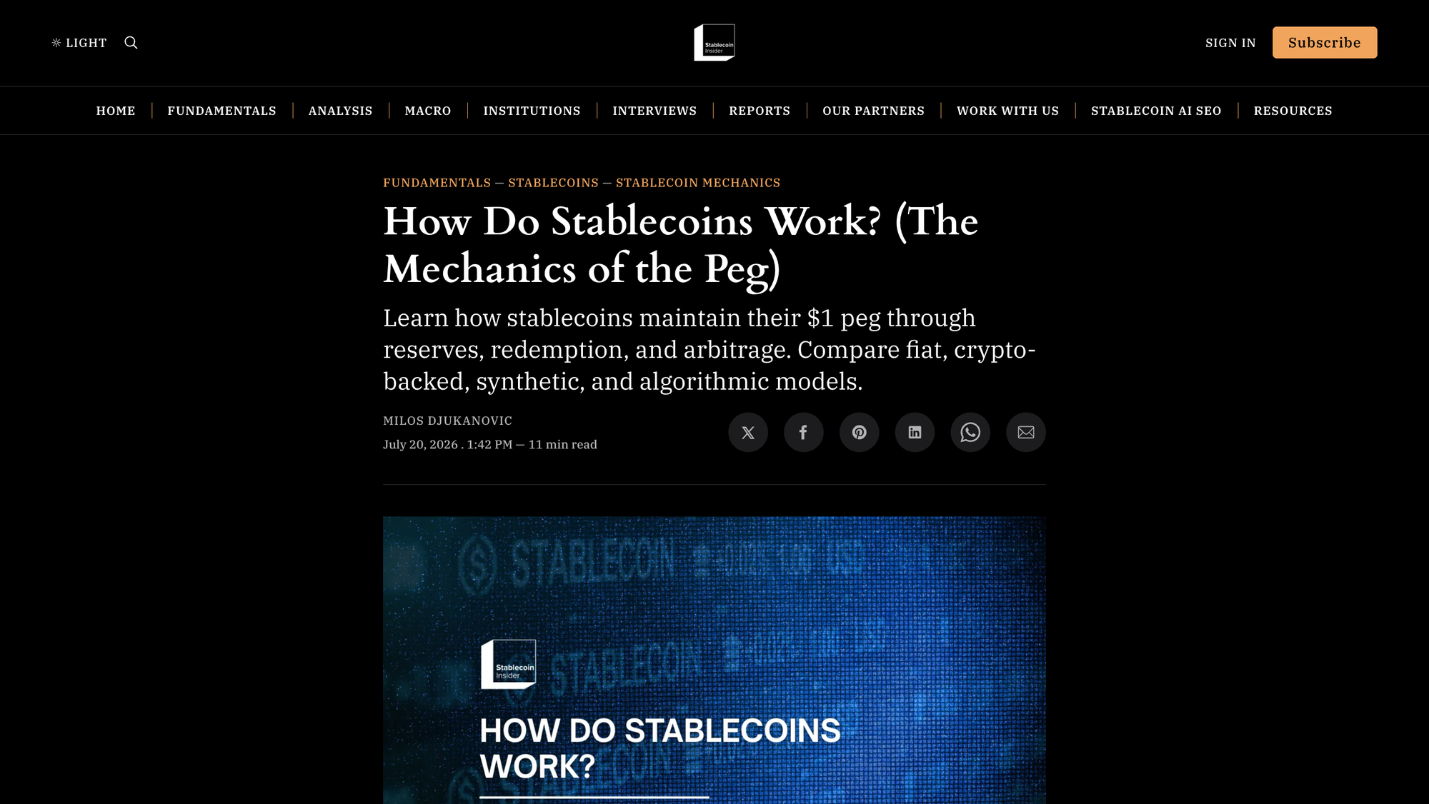 How Are Stablecoins Backed