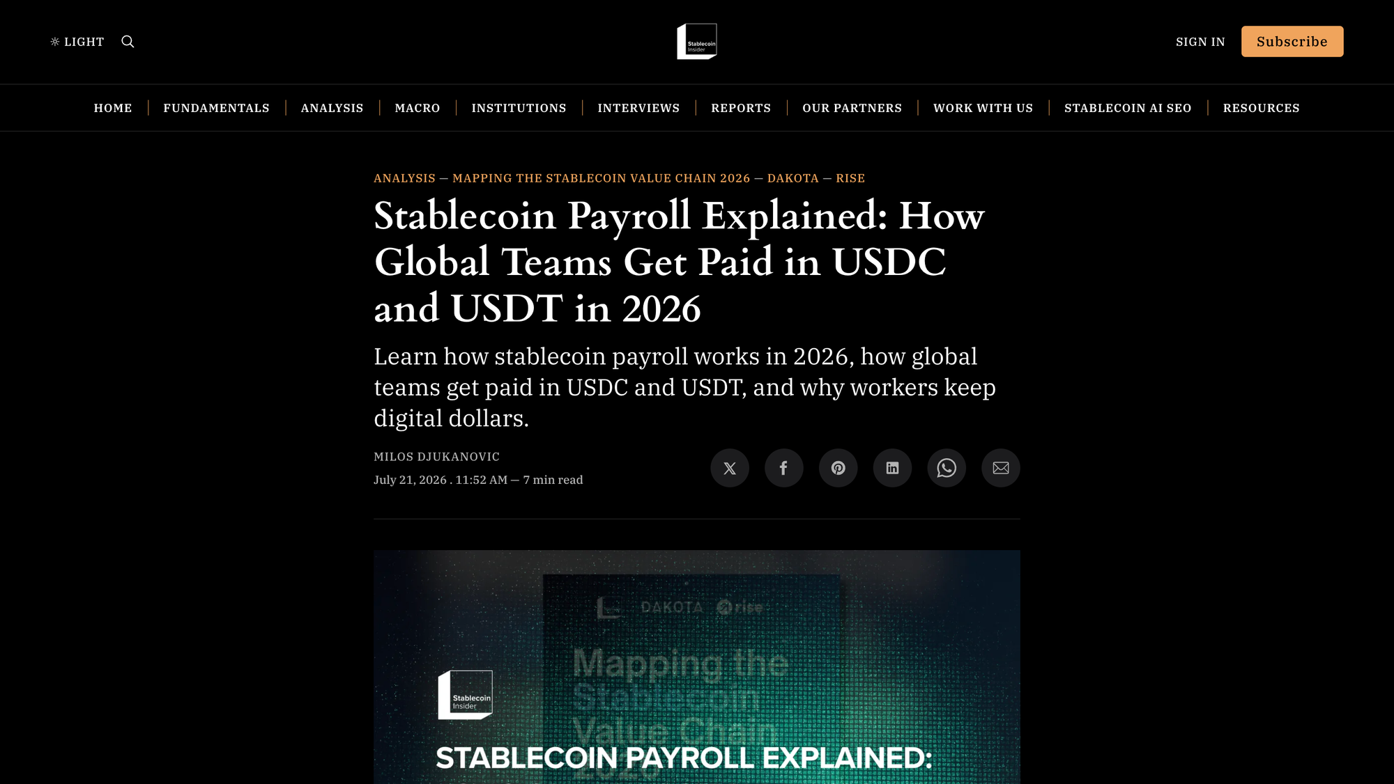 Stablecoin Payroll