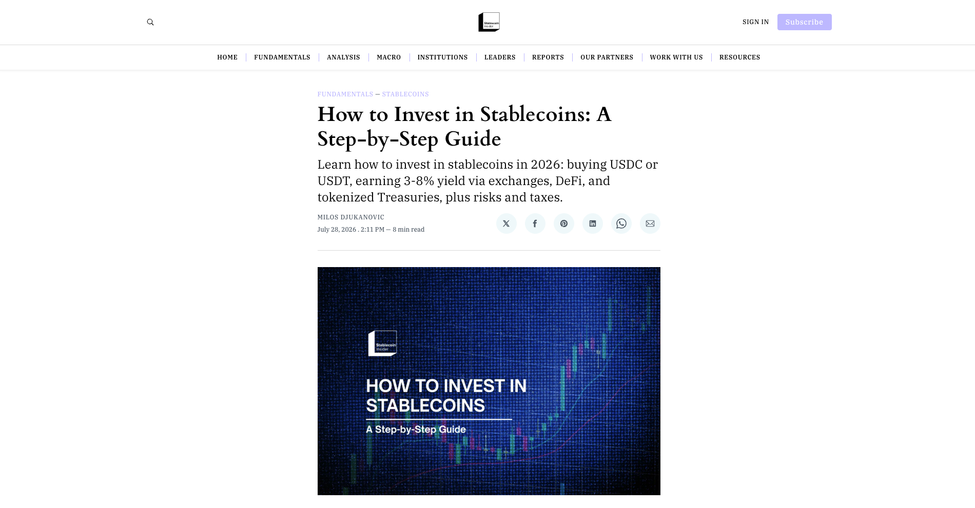 how to invest in stablecoins