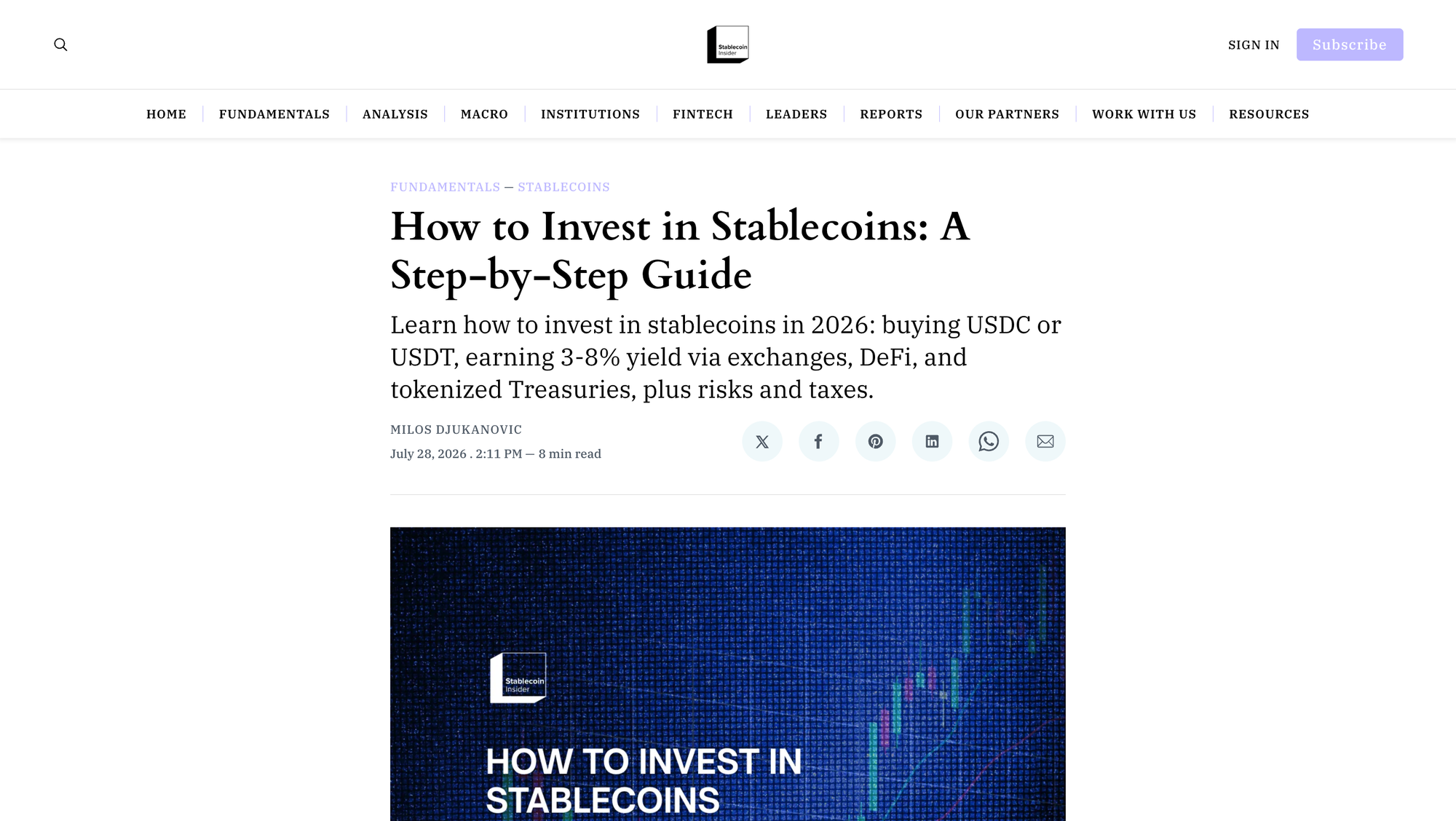 how to invest in stablecoins