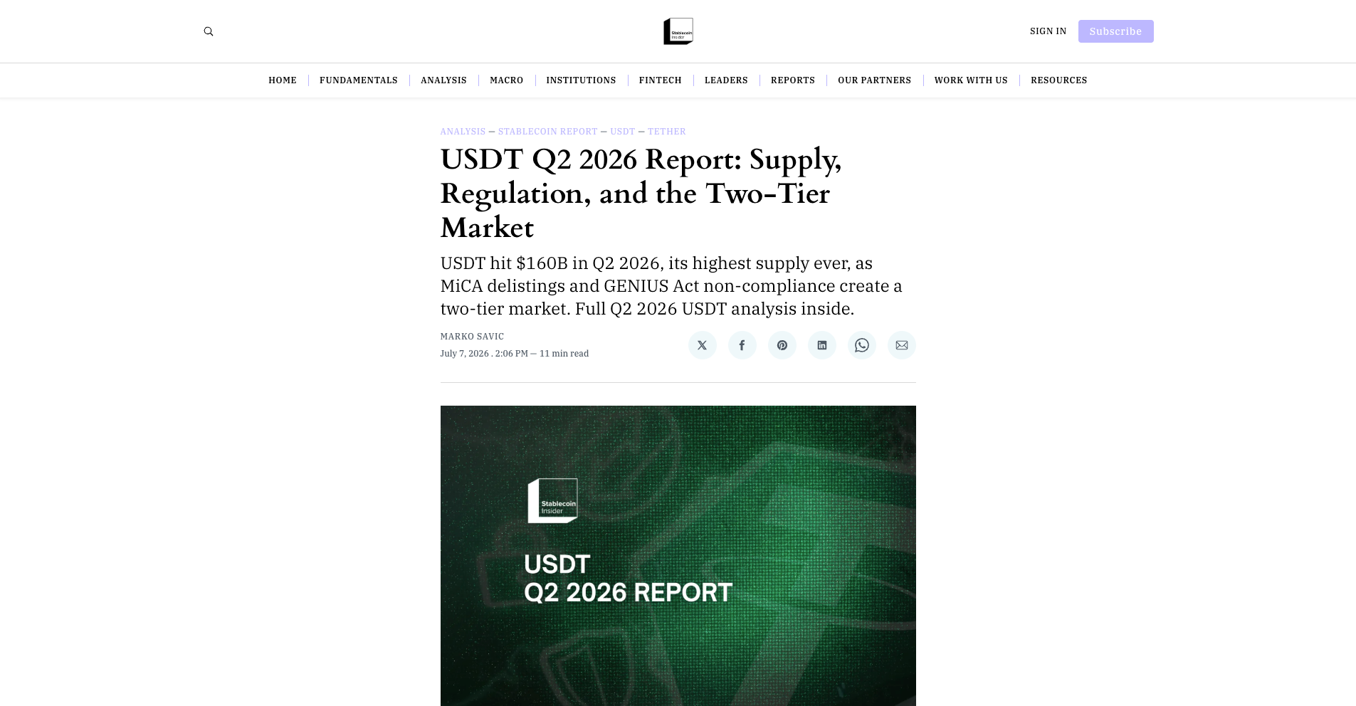 USDT Q2 2026 Report