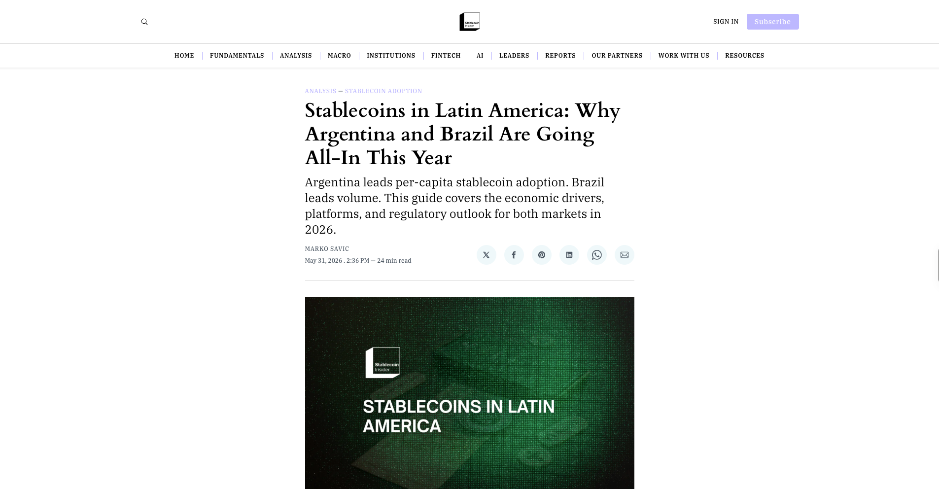 Stablecoins in Latin America: Why Argentina and Brazil Are Going All-In This Year