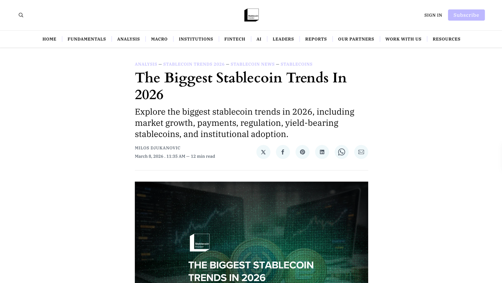 The Biggest Stablecoin Trends In 2026