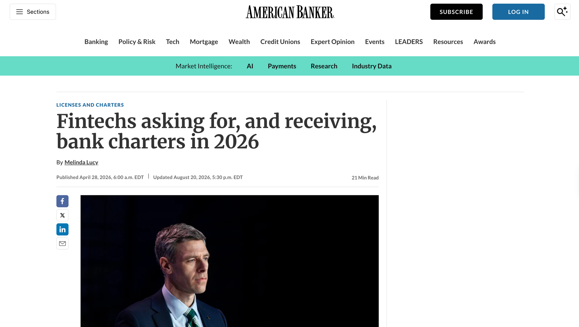 Fintechs asking for, and receiving, bank charters in 2026