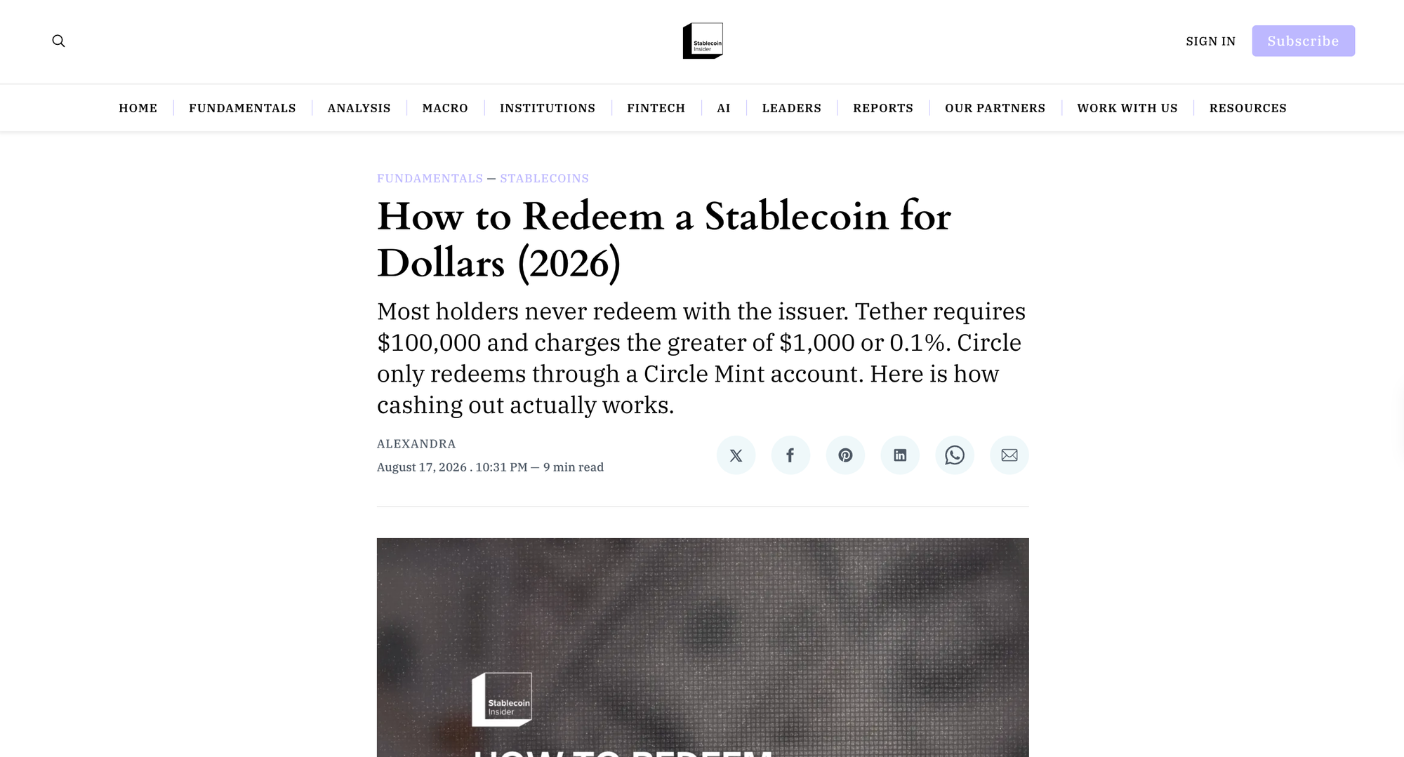 How to Redeem a Stablecoin for Dollars (2026)
