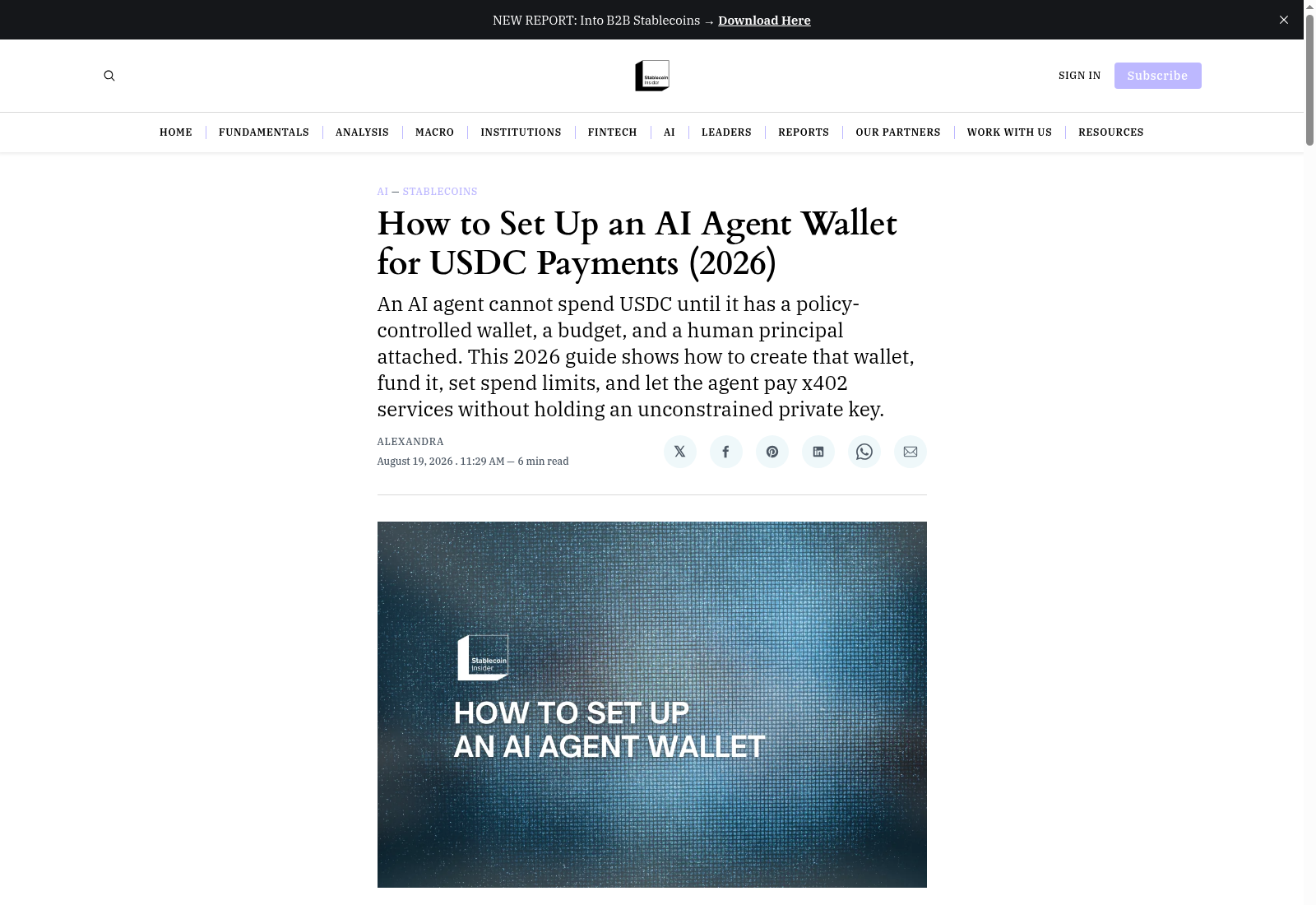 How to Set Up an AI Agent Wallet