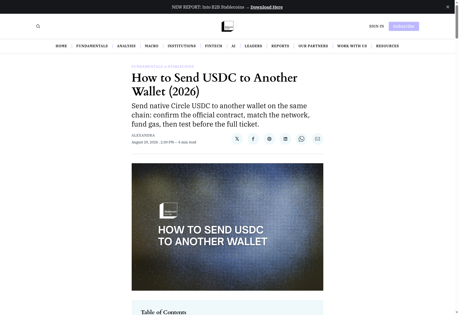 How to Send USDC to Another Wallet (2026)