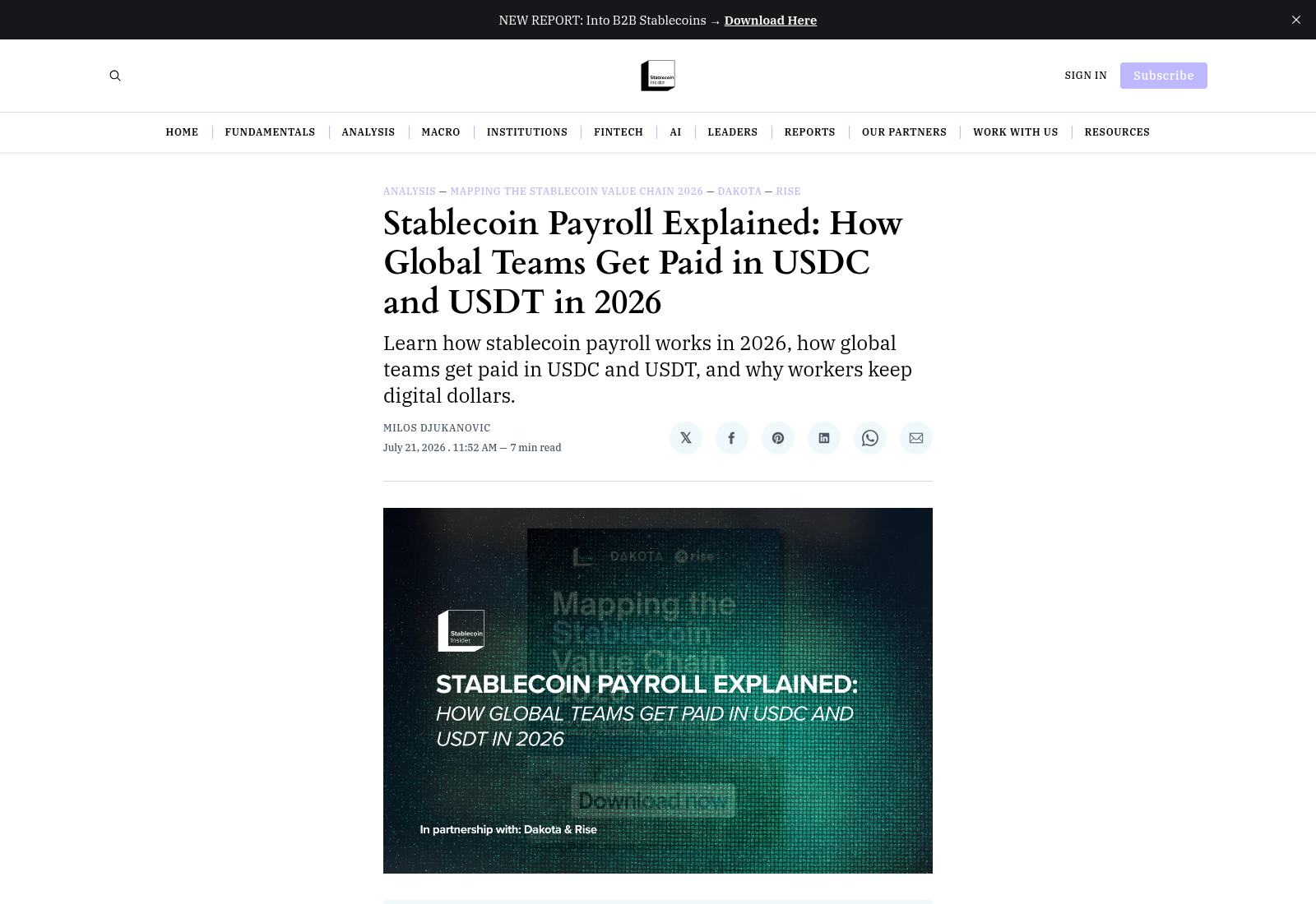 Stablecoin Payroll Explained