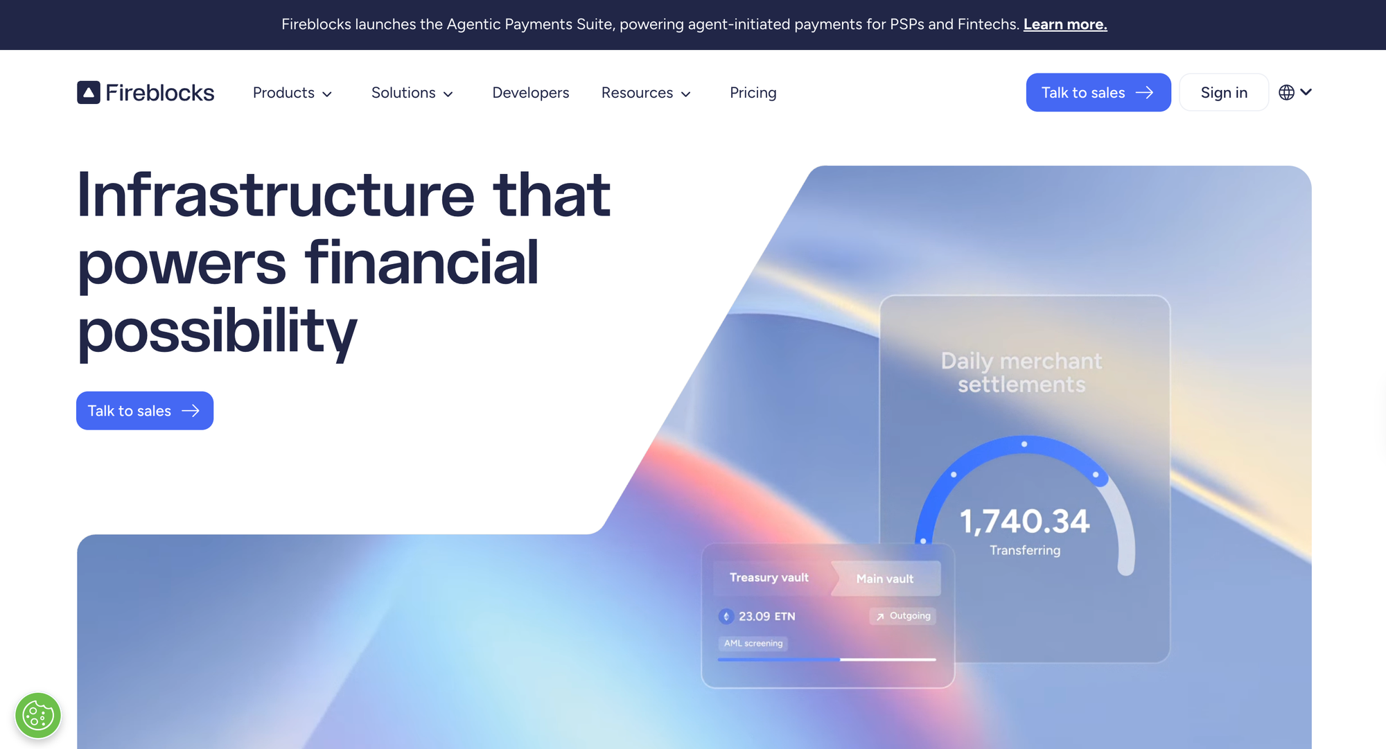 Infrastructure that powers financial possibility