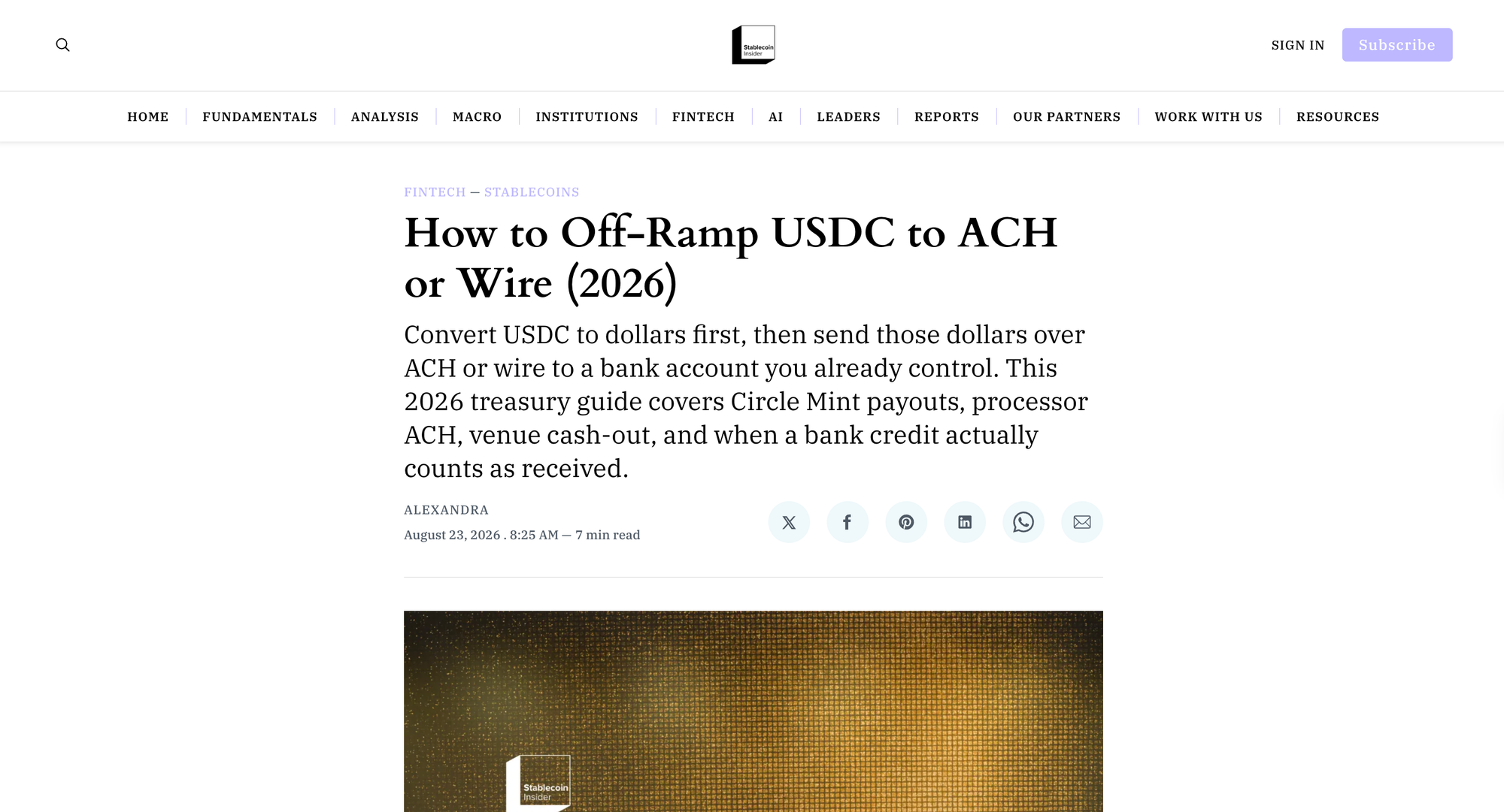How to Off-Ramp USDC to ACH or Wire (2026)