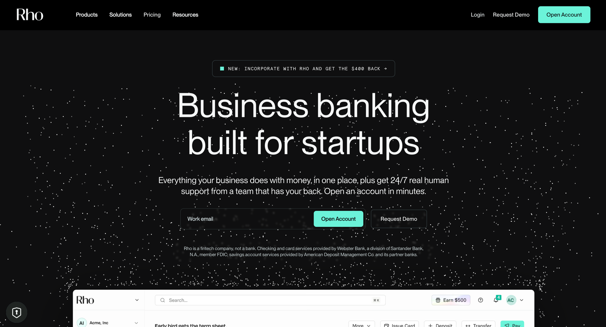 Business banking built for startups
