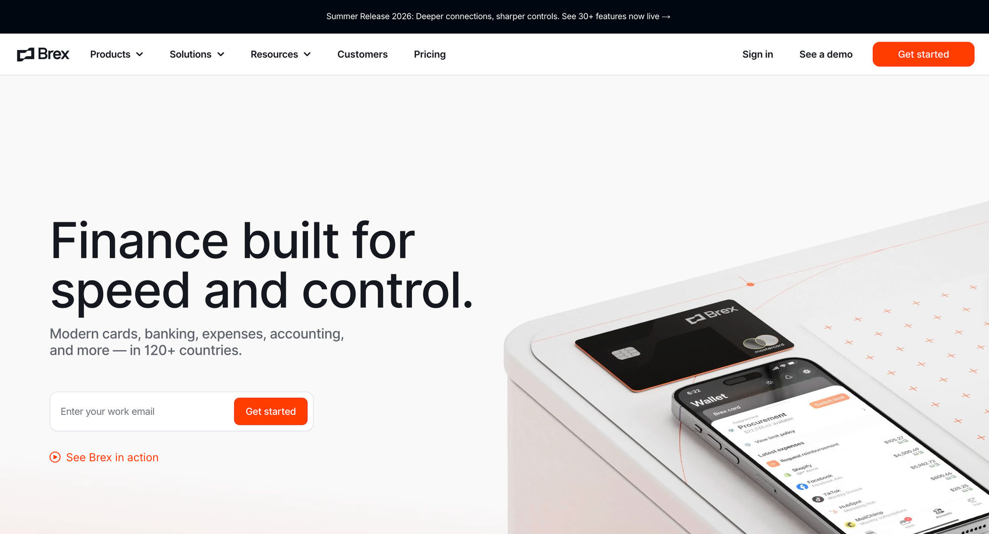 Finance built for speed and control.