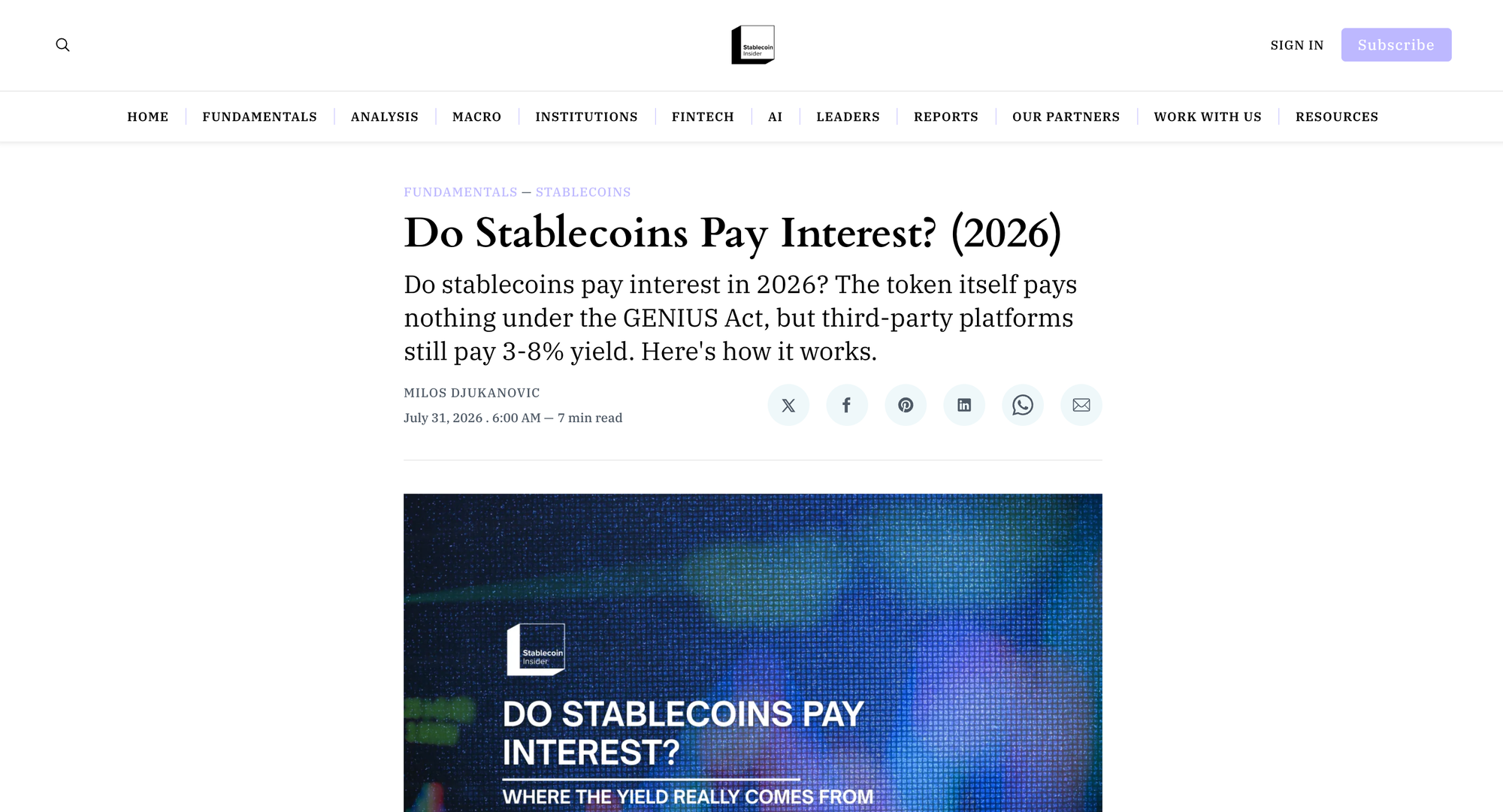 Do Stablecoins Pay Interest? (2026)