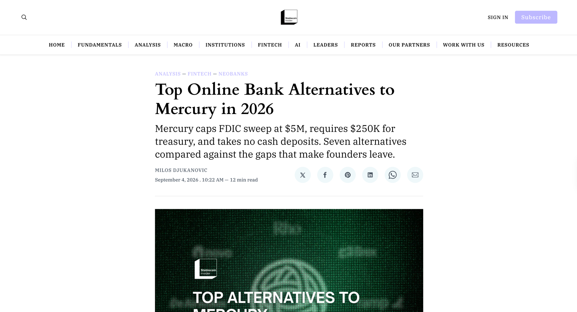Top Online Bank Alternatives to Mercury in 2026