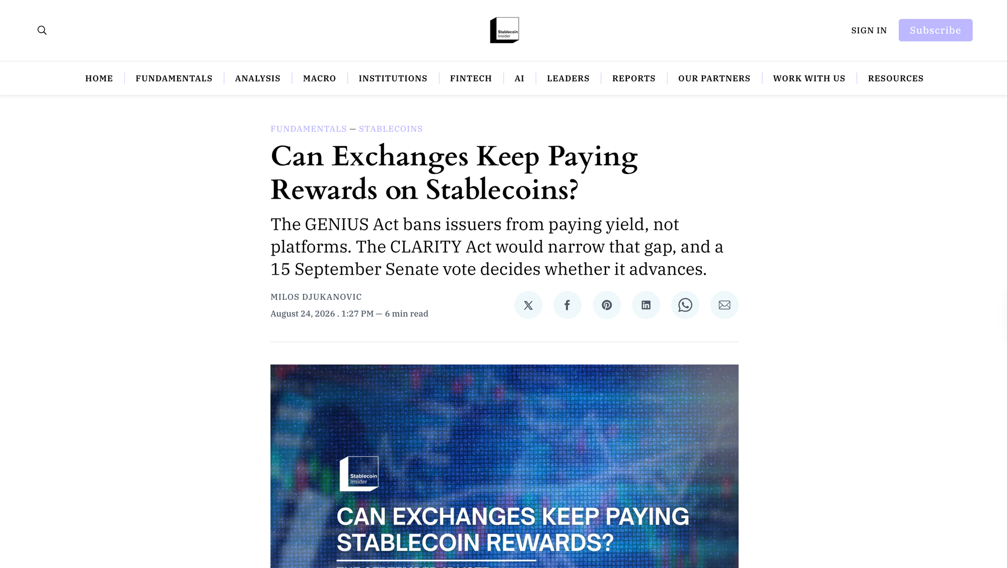 Can Exchanges Keep Paying Rewards on Stablecoins?