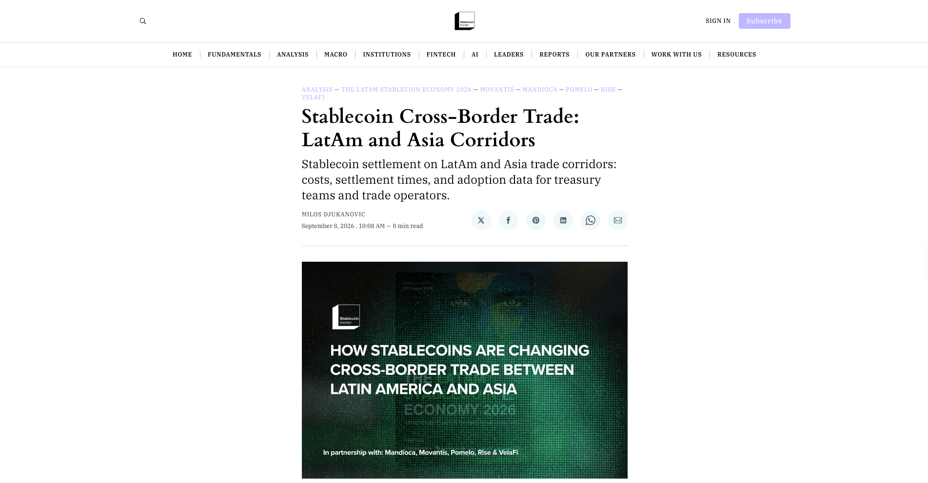 Stablecoin Cross-Border Trade: LatAm and Asia Corridors