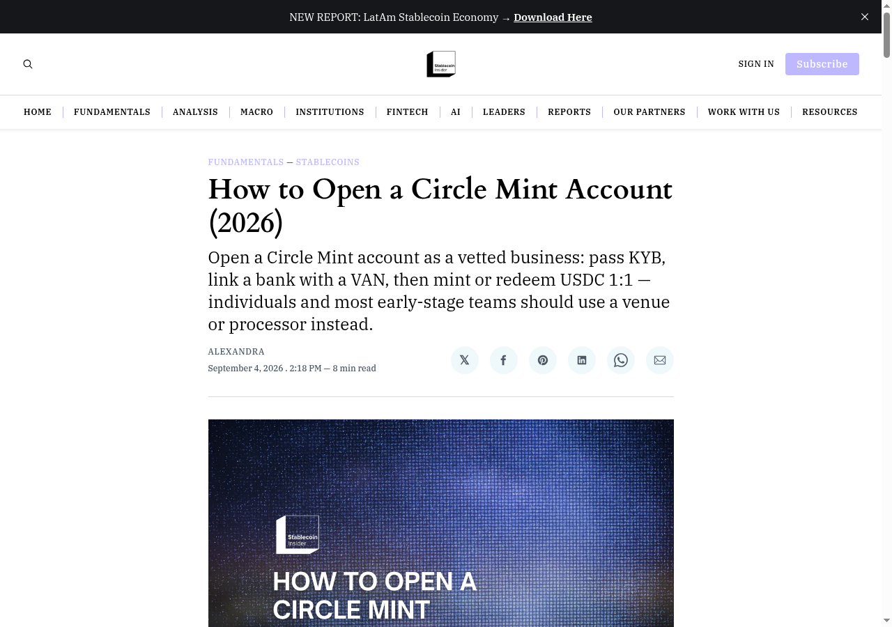 How to Open a Circle Mint Account