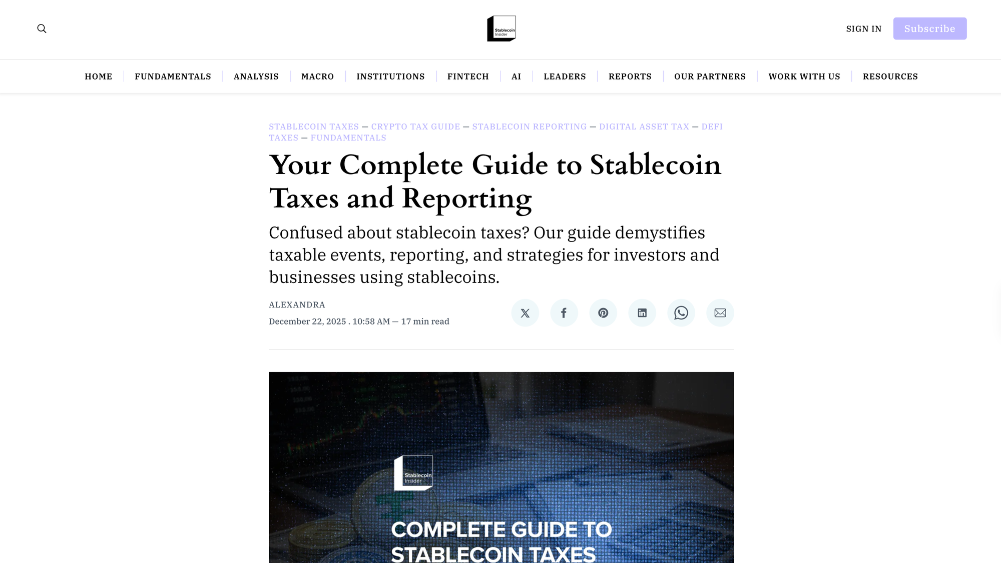 Your Complete Guide to Stablecoin Taxes and Reporting