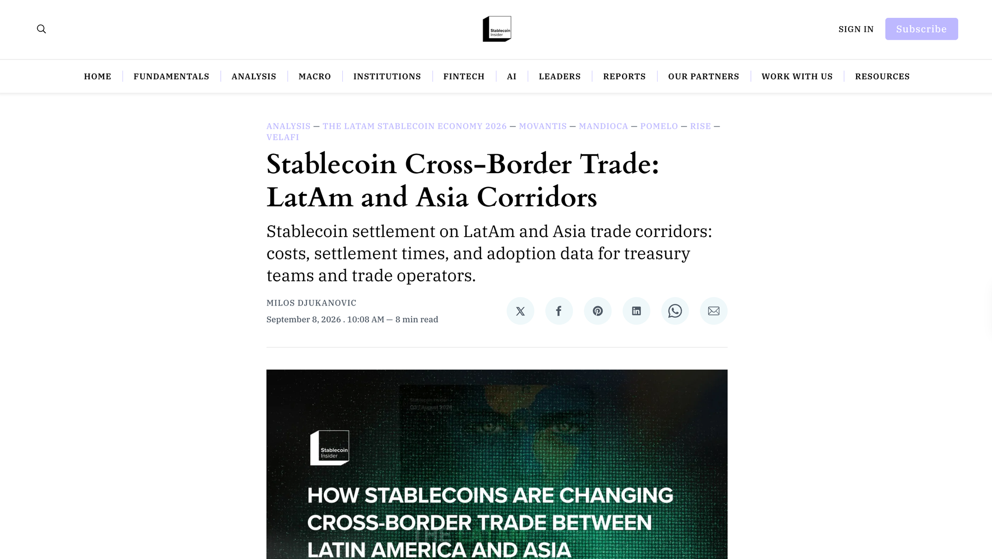 Stablecoin Cross-Border Trade: LatAm and Asia Corridors