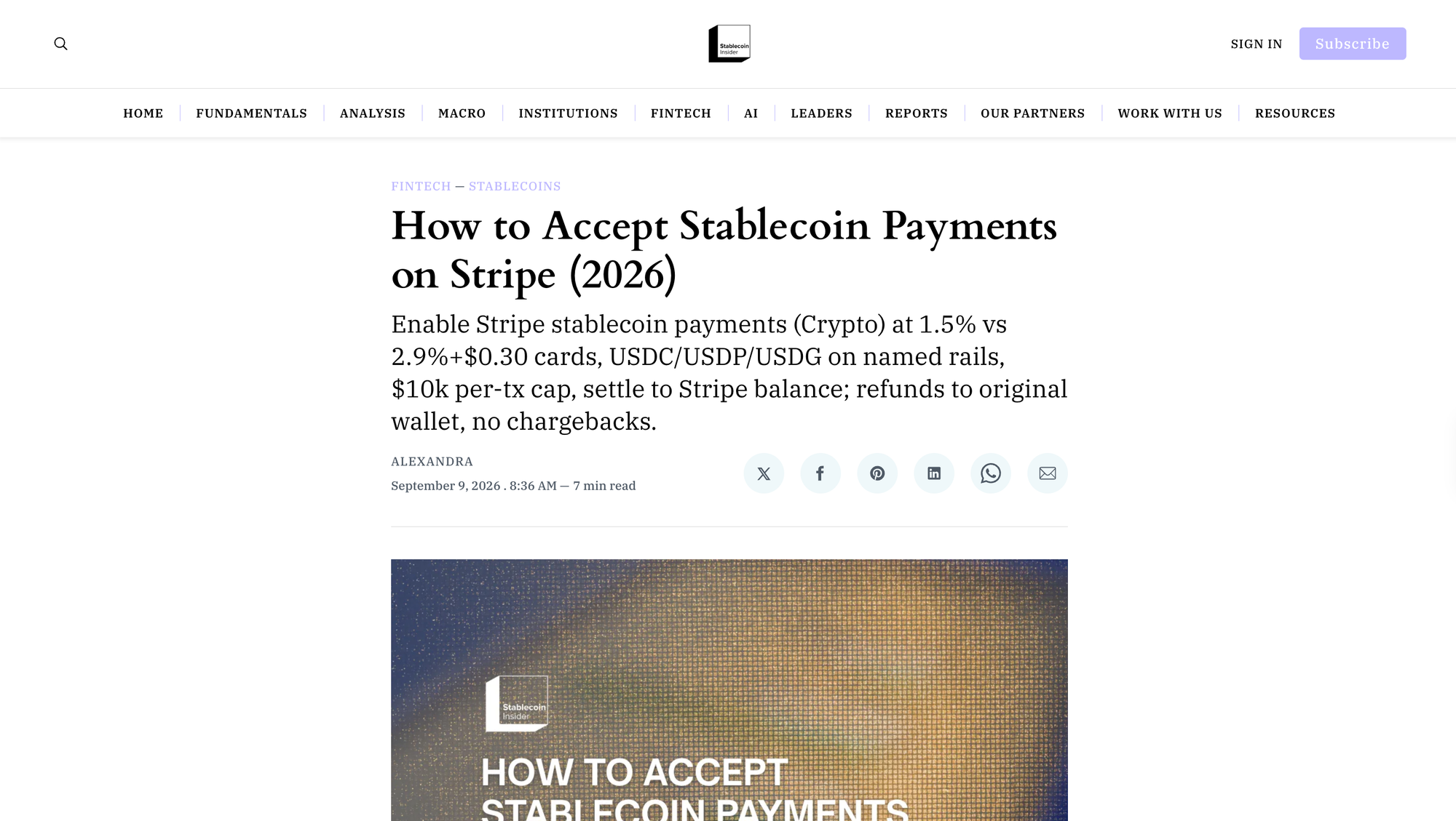 How to Accept Stablecoin Payments on Stripe (2026)