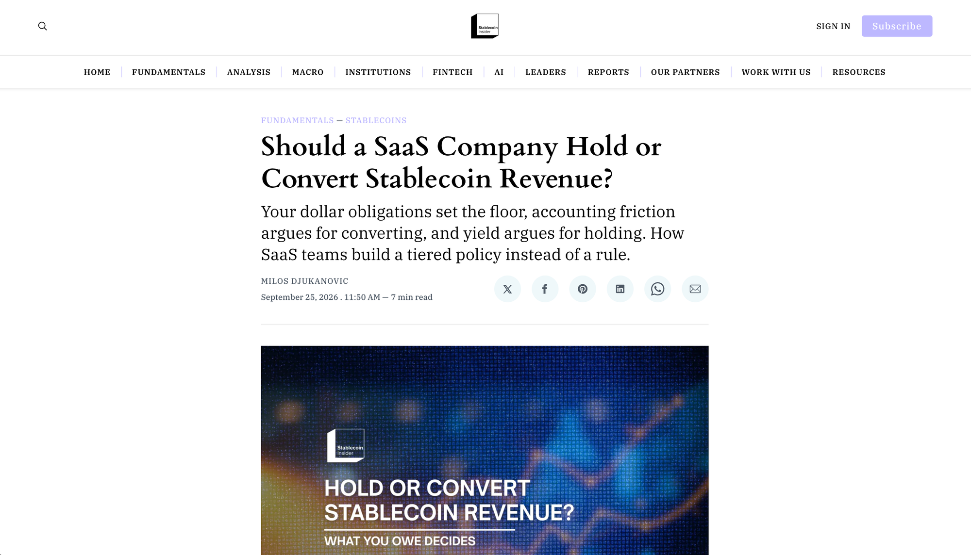 Best Business Accounts That Hold Stablecoin Balances