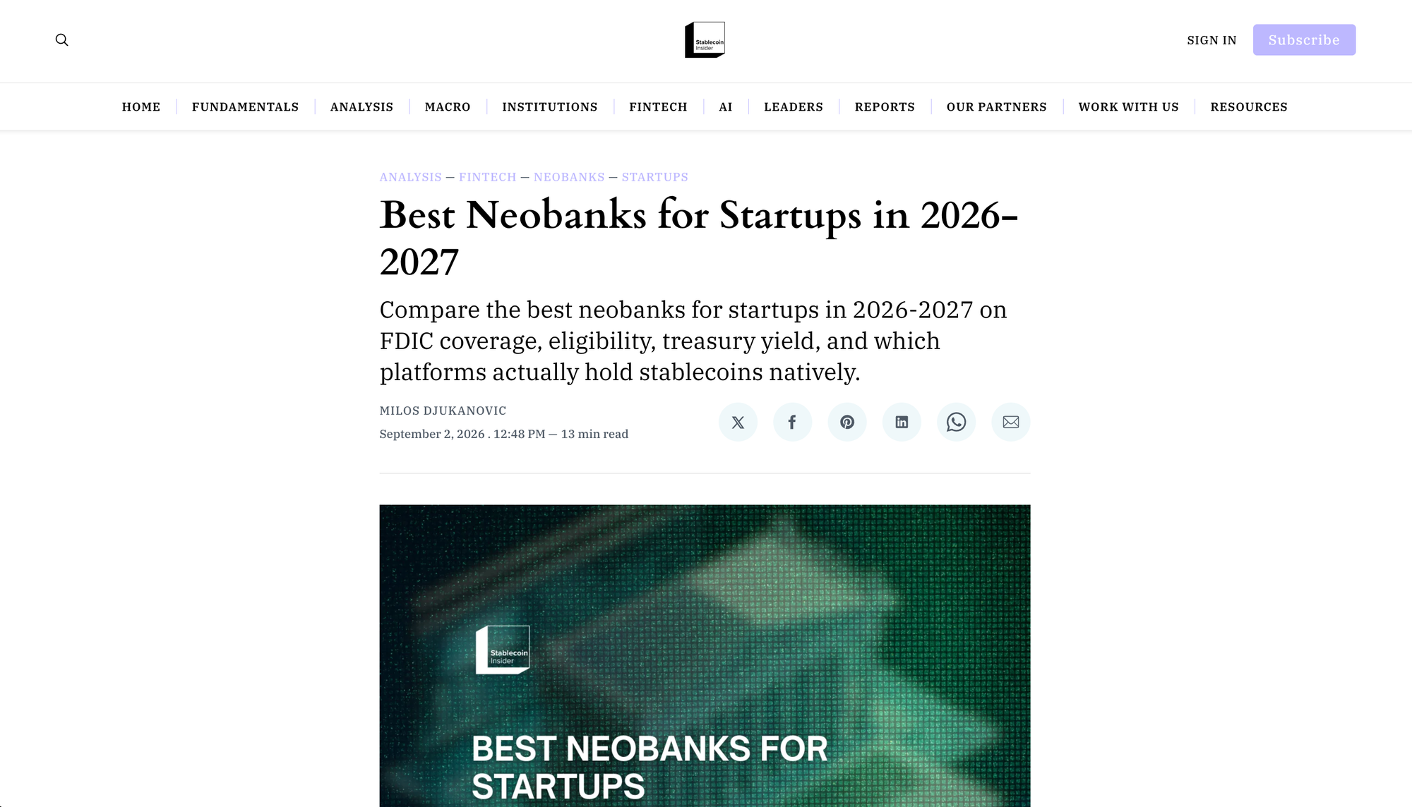 Best Business Accounts That Hold Stablecoin Balances