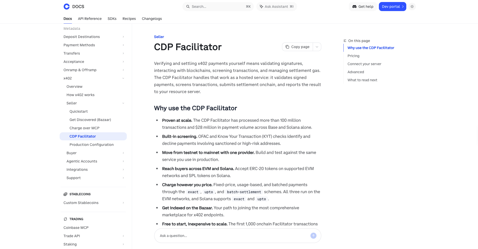 Coinbase CDP Facilitator