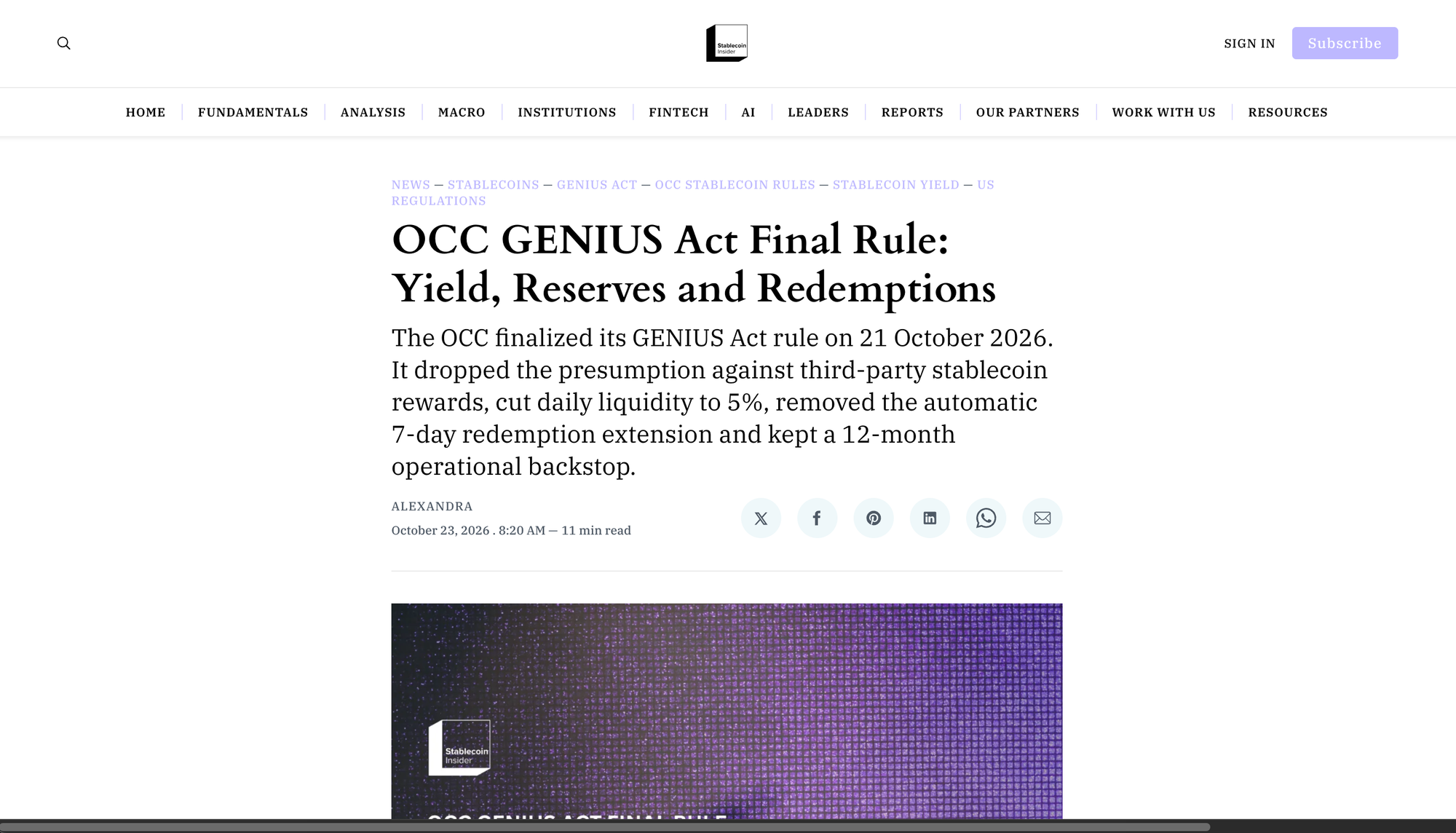 Can you still earn stablecoin yield? What the OCC’s GENIUS Act final rule changed.