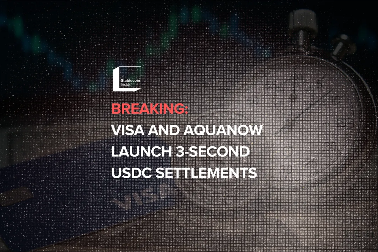 Visa and Aquanow USDC Settlements 