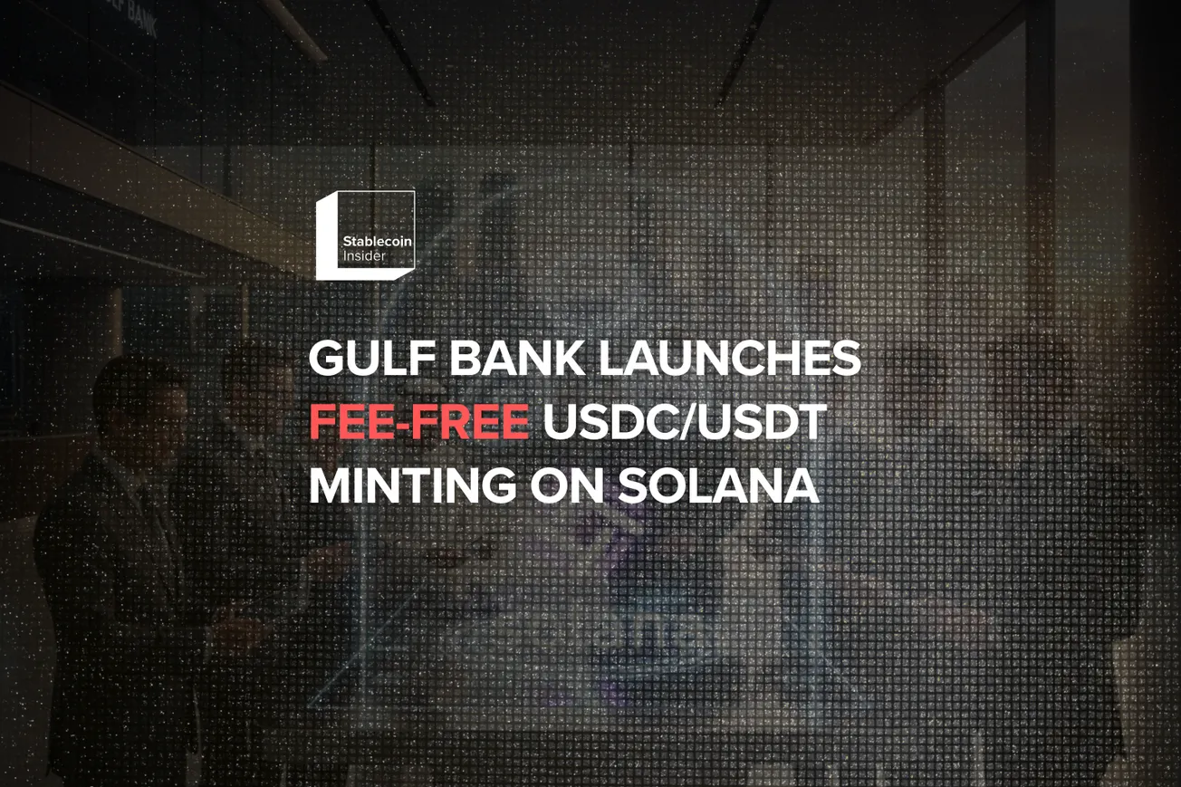Gulf Bank's Fee-Free USDC and USDT Minting on Solana