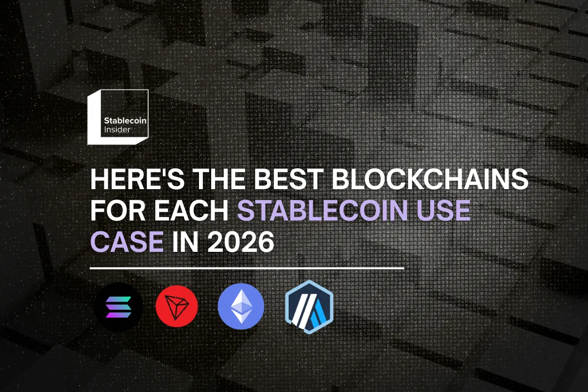 Best Blockchains for Each Stablecoin Use Case