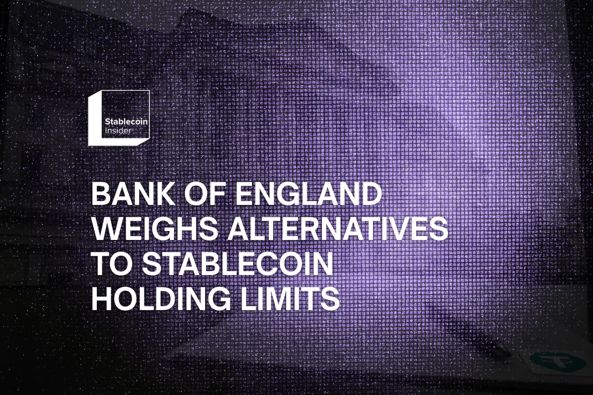 Bank of England Weighs Alternatives to Stablecoin Holding Limits as UK Draft Rules Approach
