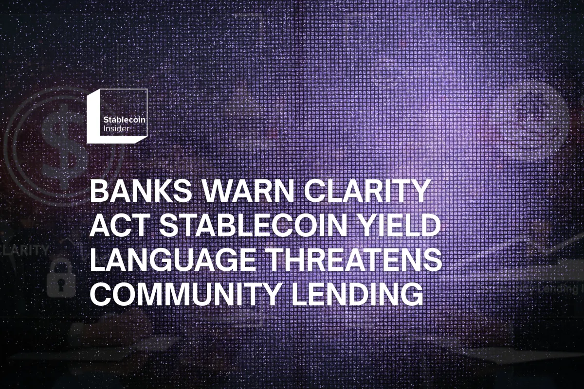 Stablecoin Yield Language Threatens Community Lending