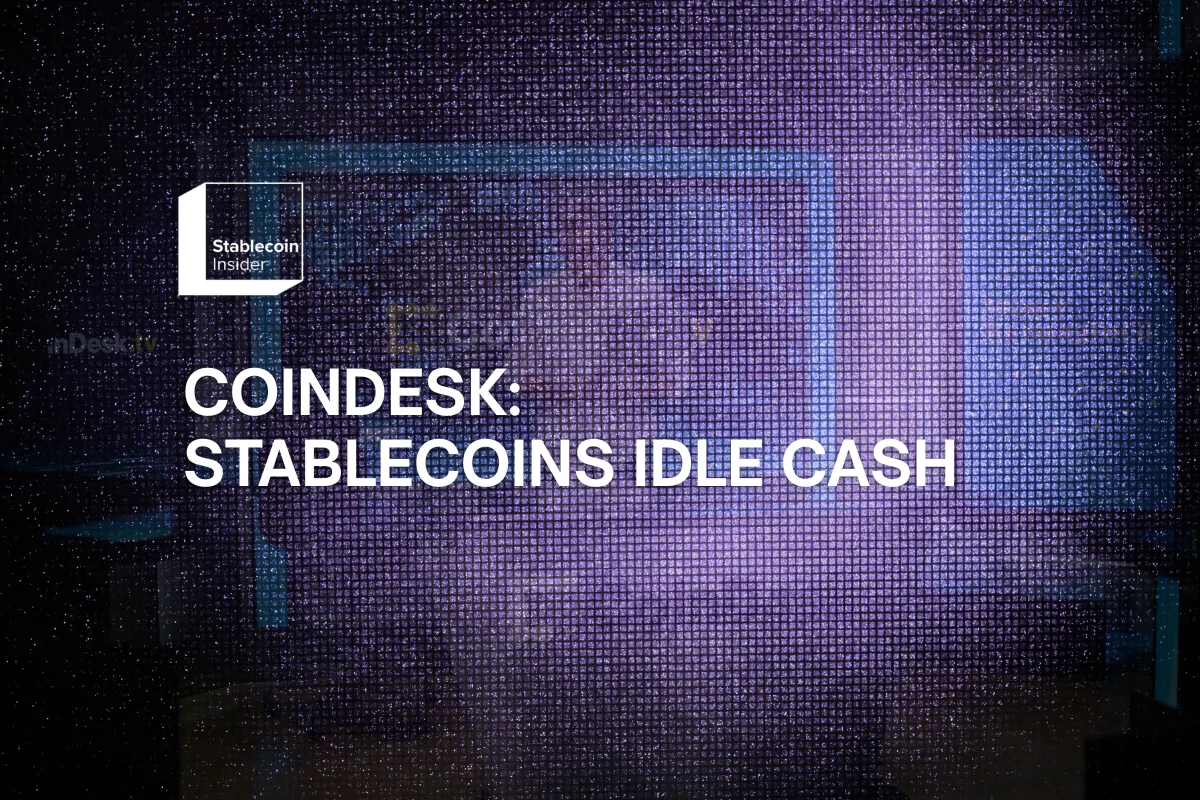 CoinDesk Opinion: Stablecoins Scaled as Digital Cash, Not Productive Capital