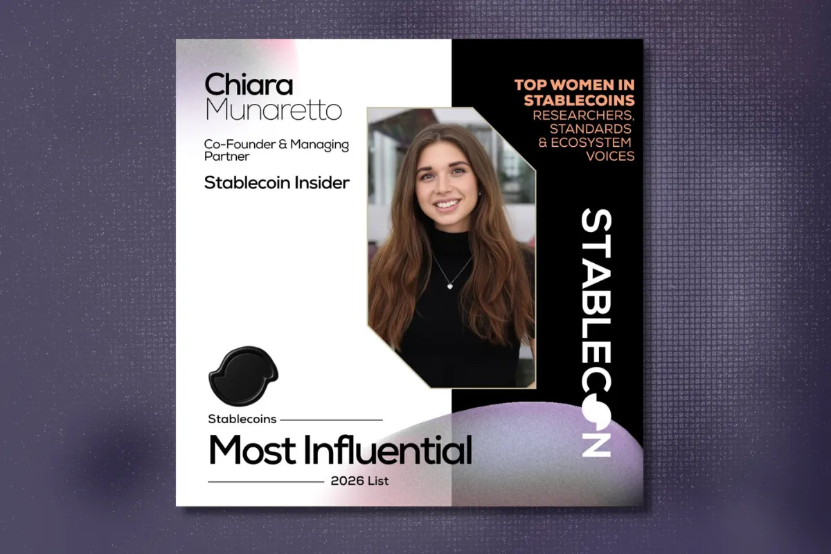 chiara munaretto - one of the most influential in stablecoins