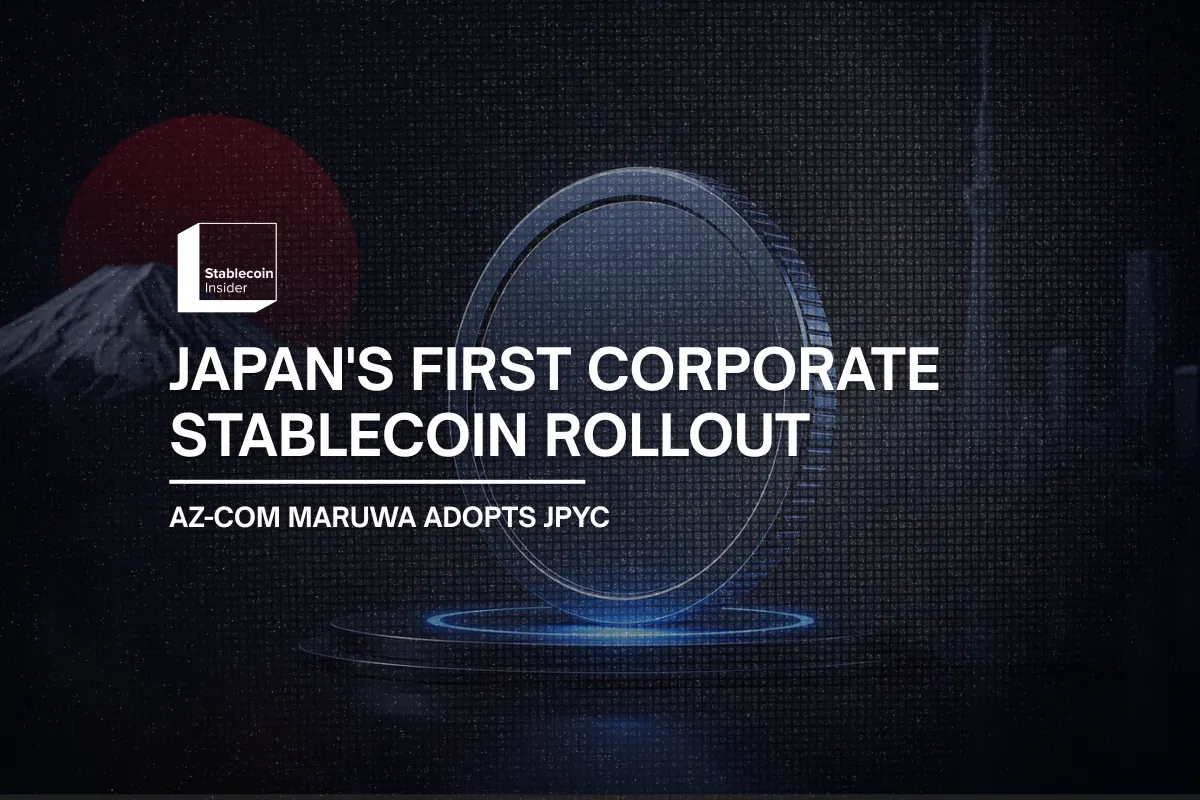 Japans First Corporate Stablecoin Rollout