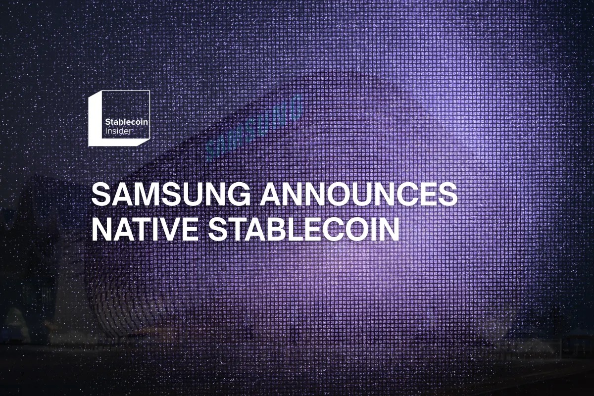 Samsung Announces Native Stablecoin