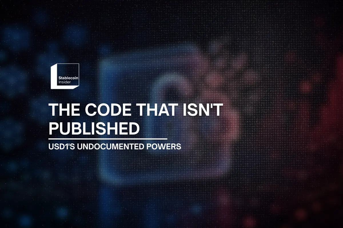 USD1's Live Contract Has Powers Its Public GitHub Does Not Show