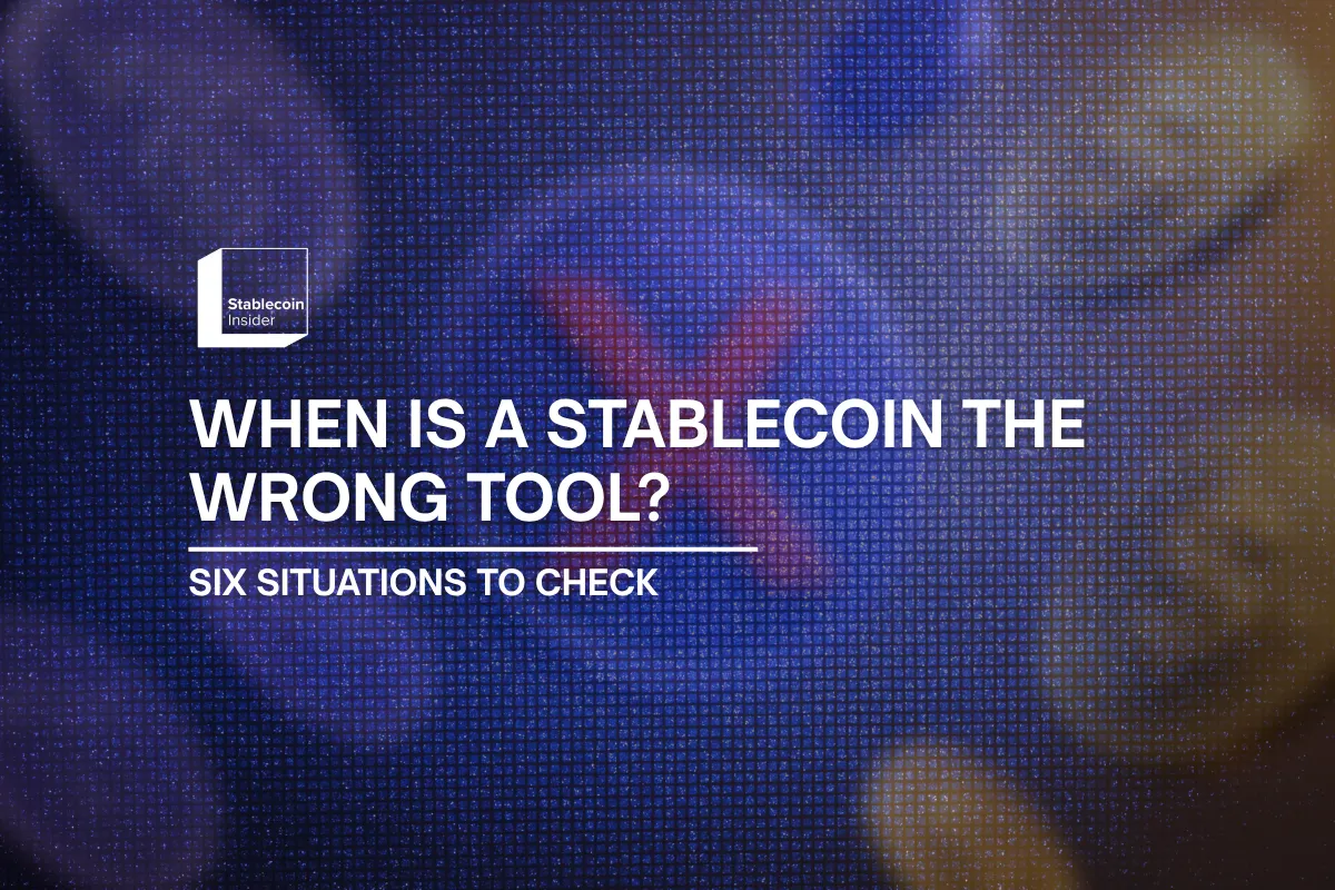 When Is a Stablecoin the Wrong Tool?