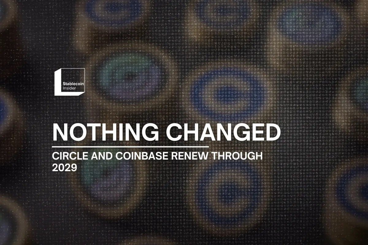 Circle and Coinbase Enter Three-Year USDC Renewal With Terms Unchanged