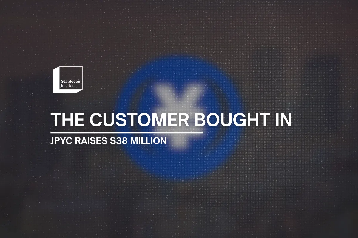 JPYC Raises $38 Million as Its First Corporate Customer Becomes an Investor