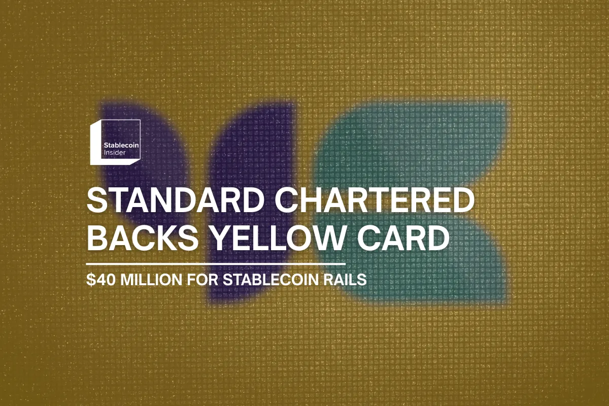 Yellow Card Raises $40 Million From Standard Chartered and Sony to Scale Stablecoin Rails