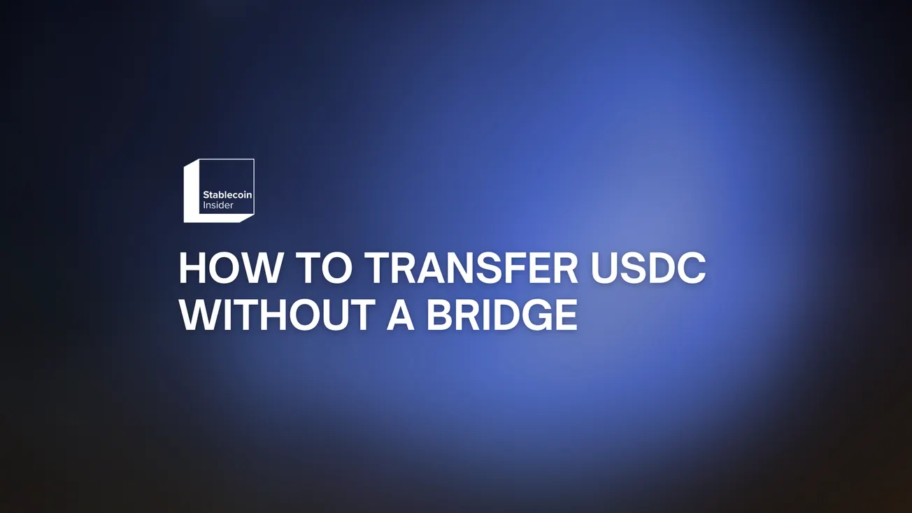 How to Transfer USDC Between Chains Without a Bridge