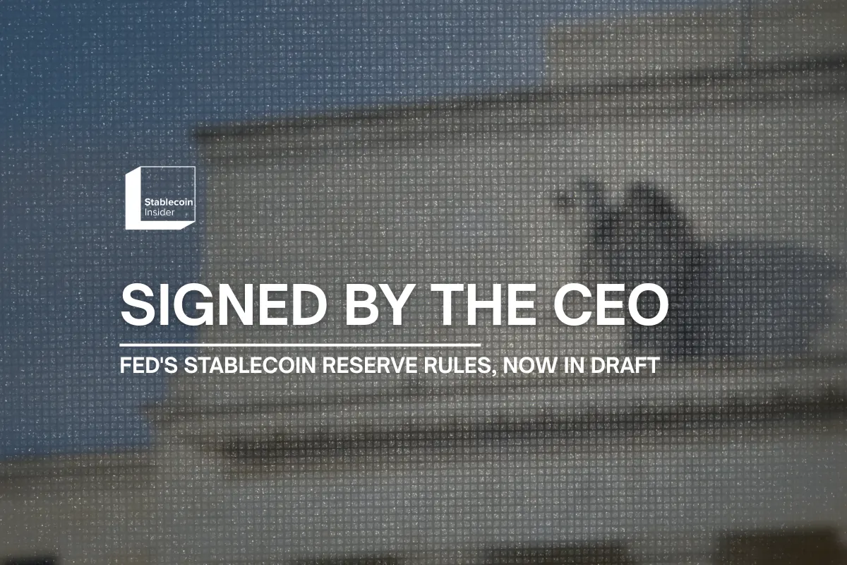 Fed Puts Bank-Grade Rules on Stablecoin Reserves and Opens Comment