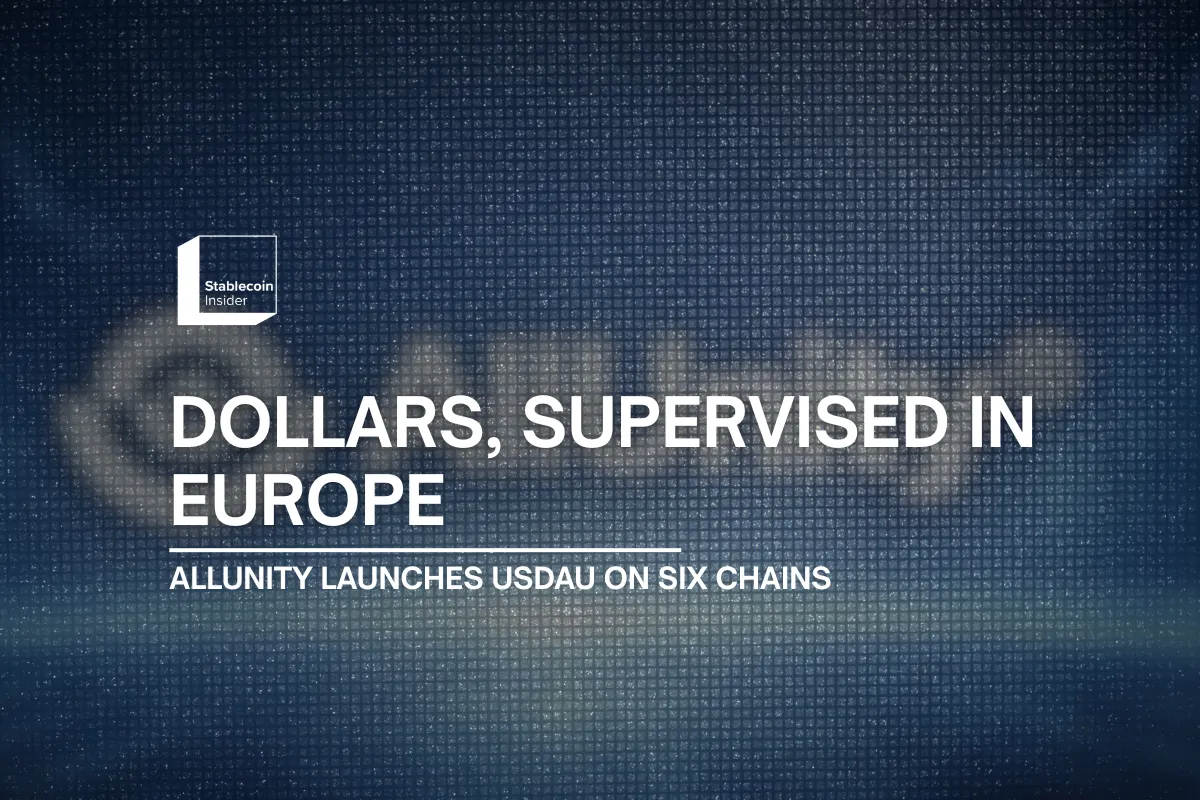 AllUnity Launches a MiCA Dollar Stablecoin While Its Euro Token Sits Near Zero