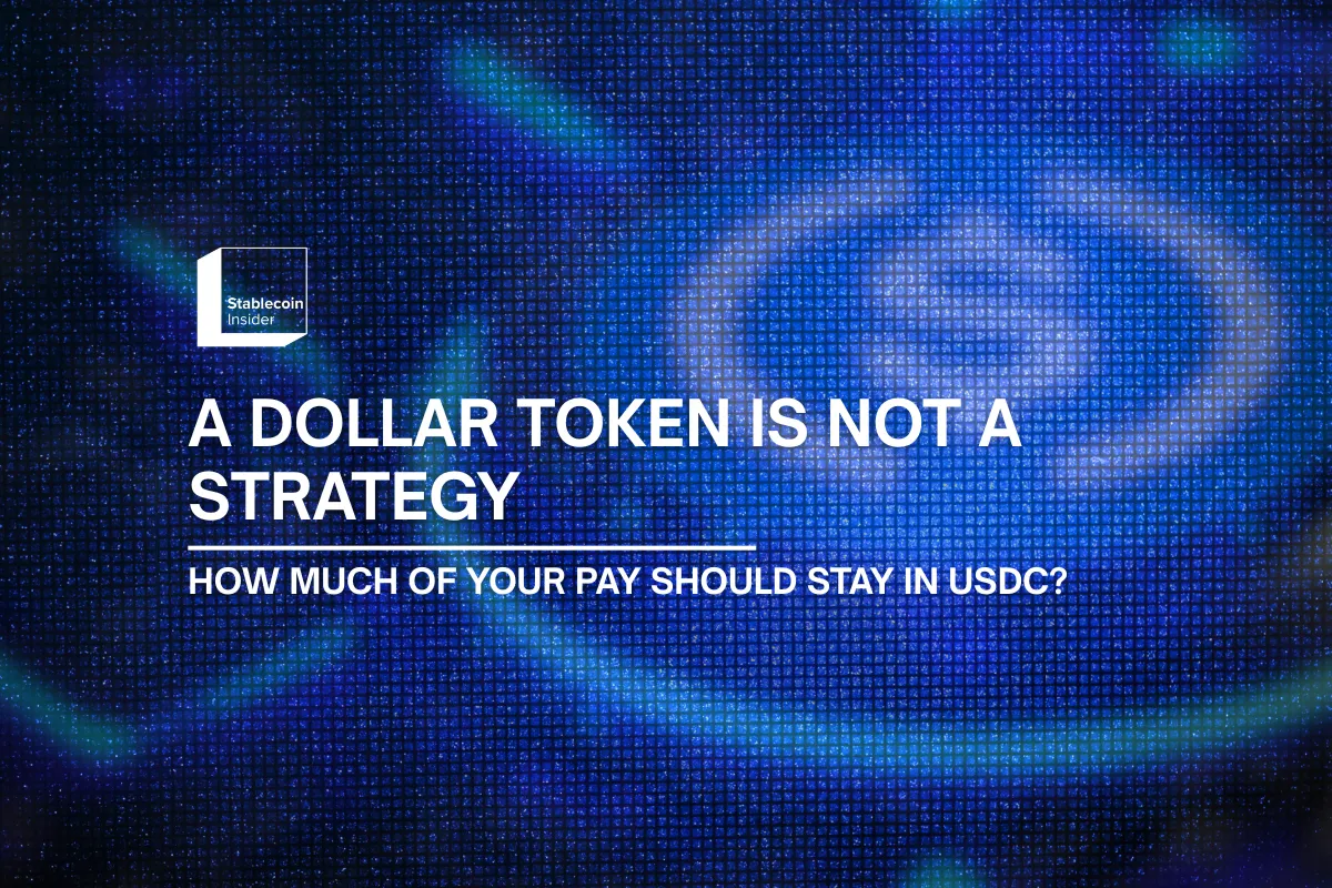 How Much of Your Pay Should You Keep in Stablecoins?